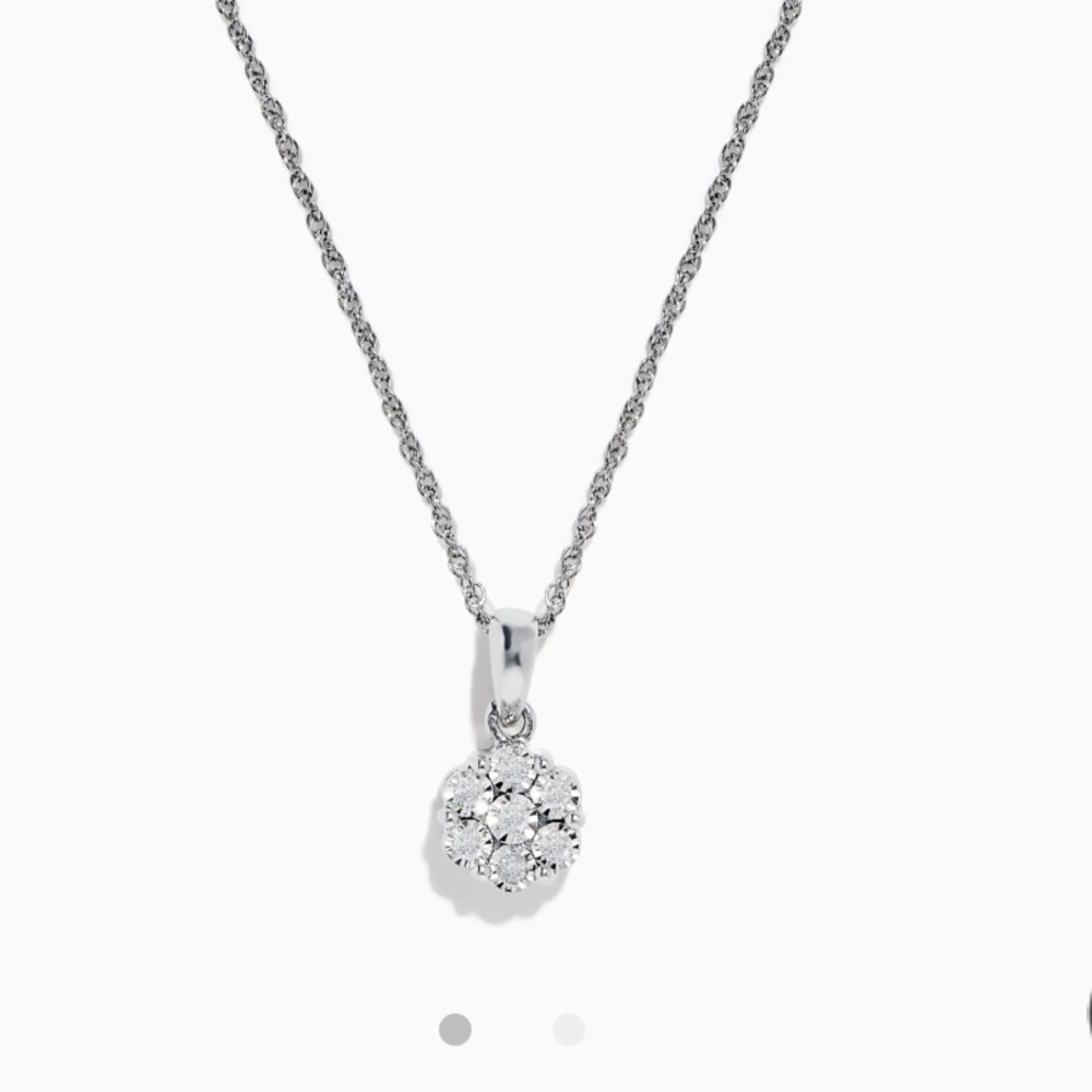 Effy Diamond Cluster Pendant